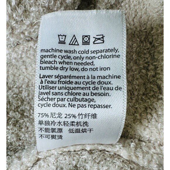 Barefoot‎ Dreams CozyChic Lite Beige Stone Open Front Cozy Cardigan XS/S - Picture 9 of 11